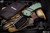 Kansept Knives XL Korvid Liner Lock Knife Green Micarta (3.5" Cleaver Black)