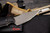 Bastinelli Knives Custom "Assaulite Compact" Handle Fixed Blade 3.25" Dark Stonewash (Preowned)