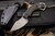 Bastinelli Knives Custom "Assaulite Compact" Handle Fixed Blade 3.25" Dark Stonewash (Preowned)