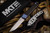 Medford Gentleman Jack Slip Joint Knife Black PVD w/ Blue Bolsters 3.1" S35VN Tumbled Drop Point
