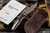 Chris Reeve Knives Mnandi Bog Oak Inlay 2.75" Raindrop Damascus MNA-1006 (Preowned)