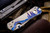 Chris Reeve Knives Large Sebenza 31 "Night Sky" w/ MOP Cabochon Unique Graphic Titanium 3.6" Drop Point L31-1408