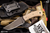 Winkler Knives Blue Ridge Hunter Tan Micarta Fixed Blade Knife 4" Black