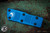 Microtech Mini Troodon OTF Automatic Knife Blue 1.9" Cali-Legal Dagger Black Serrated 238-3BL