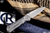 Left-Handed-Chris Reeve Knives Large Inkosi Folding Knife Titanium, Black Canvas Micarta Inlay 3.6" S45VN Insingo Stonewash LIN-1029