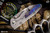 RIP Knives Custom "Fury Mini" Titanium 2.75" Satin Harpoon Timascus Clip