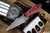 RIP Knives Custom "Fury" Fixed Blade Knife Cranberry G10 3.75" Double Edge