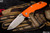 Rick Hinderer Knives XM-18 3.5" Spanto Knife Orange G10, S45VN Stonewash Bronze