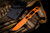 Hawk Creek Armory "Savage Lite" Skeletonized Fixed Blade Orange Cerakote