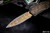 Heretic Knives Custom "Colossus" Aluminum Fat Carbon Inlay 3.5" Damascus Dagger