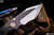RIP Knives Custom "Russo" Titanium Blasted Timascus Clip 3.5" Satin Chisel Blade