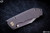 RIP Knives Custom "Russo" Titanium Blasted Timascus Clip 3.5" Satin Chisel Blade