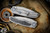 Microtech Anax Integral Folding Knife Titanium/Carbon Fiber 3.75" Drop Point Bead Blast 190C-7CFITI