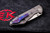 RIP Knives Custom "Fury" Titanium Blasted Timascus Clip 3.25" Compound Chisel Blade