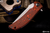 RJ Martin Q36SS Orange CarboTi Flipper 4" Stonewash Polished Magnacut