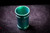 Microtech/Marfione Custom Emerald Green Shot Glass Titanium Triple Dagger Logo