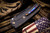 Medford Knives Midi Marauder Flamed Titanium "Solar Flare" 3.6" Black PVD Tanto