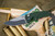 Medford Smooth Criminal Button Lock Flipper Knife Hunter Green 3" Tumbled Drop Point