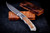 Harber Brand "Regal" Titanium Koa Wood Inlay 2.8" Vegas Forge Damascus #92