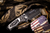 Medford Praetorian Ti Folding Knife PVD Brushed Silver "Stained Glass" 3.75" Drop Point