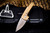 D Rocket Design Harlock Two-Face Mokume/Timascus Automatic Knife 2.0" M390 Satin