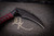 Bastinelli Knives Custom "ReaperTAC" Red Tsuka Bronze Menuki