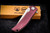 Shirogorov/RJ Martin ROK Russian Soft Overkill Flipper Maroon Micarta 4" M398