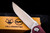 Shirogorov/RJ Martin ROK Russian Soft Overkill Flipper Maroon Micarta 4" M398