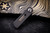 D Rocket Design Ovalmoon Black Magnetic Swivel Knife 1.75" Blasted AEB-L