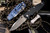 Rick Hinderer Knives "EKclusive" EKlipse Non-Flipper 3.5" Spearpoint Knife Black G10, Stonewash Blue