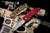 Rick Hinderer Knives "EKclusive" EKlipse Non-Flipper 3.5" Spearpoint Knife Red G10, Stonewash Bronze