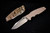 Rick Hinderer Knives "EKclusive" EKlipse Non-Flipper 3.5" Spearpoint Knife FDE G10, Stonewash Bronze