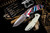 Rick Hinderer Knives XM-18 Fordite Scale Framelock Stonewash 3.5″ Spanto (Preowned)