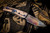 Medford Marauder-H Folding Knife BB Cement w/Faced Bronze Flats 3.75" Vulcan Drop Point