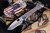 Medford 187 DP Tumbled "Aviation" Warthog/Stars-N-Bars/Rivets Folding Knife 3.75" D2 Tumbled
