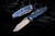 Rick Hinderer Knives "EKclusive" EKlipse Non-Flipper 3.5" Spearpoint Knife Blue/Black G10, Battle Blue