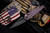 Medford Nosferatu Auto Knife Faced Violet Titanium, PVD HW/Clip 3.5" S35VN PVD Black Spike