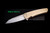 ProTech Malibu Custom Folding Knife Textured Bronze 3.25" Mirror Polish Reverse Tanto 5218