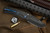 Medford Knives Midi Marauder PVD Titanium, Blue HW/Clip 3.6" Black PVD Tanto