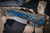 Medford 187 DP Titanium "Blue Line Flag" Folding Knife 3.75" D2 Tumble