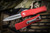 Microtech Hera OTF Automatic Knife Red 3" Dagger Stonewash 702-10RD