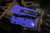 Microtech "Troodon Mini" OTF Automatic Knife Purple 1.9" Dagger Black 238-1PU