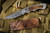 Harber Brand "Regal" Folding Knife Titanium Koa Wood Inlay 2.8" Vegas Forge Damascus