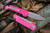 Microtech LUDT Automatic Folding Knife Pink 3.4" Drop Point Stonewash 135-10PK