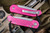 Microtech LUDT Automatic Folding Knife Pink 3.4" Drop Point Stonewash 135-10PK