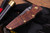 Rick Hinderer Knives "EKclusive" EKlipse Non-Flipper KOA Wood Brass Hardware 3.5" Spearpoint Knife, Battle Black