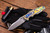 Rick Hinderer Knives "EKclusive" EKlipse Non-Flipper Fordite Stonewash Blue 3.5" Spearpoint Knife, Stonewash