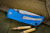 Mcnees Knives PM Mac 2 Auto Blue Aluminum 3.25" Magnacut Stonewash