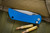 Mcnees Knives PM Mac 2 Auto Blue Aluminum 3.25" Magnacut Stonewash