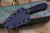 Bastinelli Knives "Sin" Black Tsuka Wrap w/ Bronze Skull Menuki 3.5" Dark Stonewash 